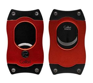 Colibri S-Cut Cigar Cutter - Ergonomic Red Design