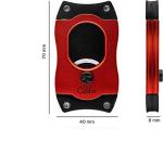 Colibri S-Cut Cigar Cutter - Ergonomic Red Design