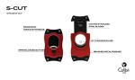 Colibri S-Cut Cigar Cutter - Ergonomic Red Design