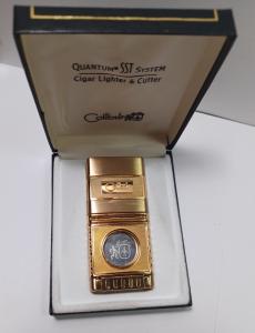 Gold Tone Colibri Quantum SST Cigar Lighter Set