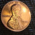1974 Lincoln Penny Close AM - No Mint Mark