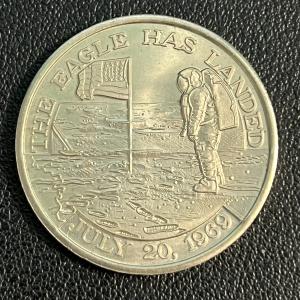 Apollo 11 "The Eagle Has Landed" Metal Medallion