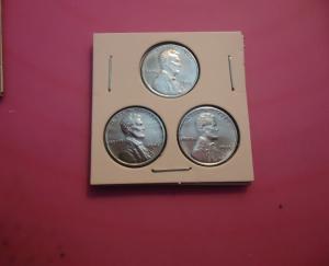 1943 Steel Lincoln Penny Set #6 - All Different