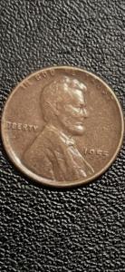 1955 Double Die Wheat Penny with Lincoln Hair Error
