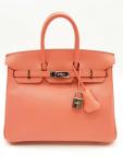 Hermes Birkin 25 Flamingo Pink Handbag