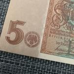 German 5 Mark Banknote WWII Memorabilia 1942