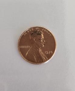 1974 Lincoln Penny - No Mint Mark