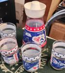 NASA Apollo 11-13 Carafe and Glass Set