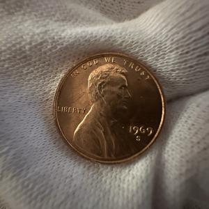 1969 S Lincoln Memorial Cent BU RED DDO