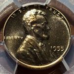 1955 Lincoln Penny DDO DDR PCGS PR67 RD