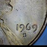 1969 S Lincoln Memorial Cent BU RED DDO