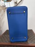 Hermes Birkin 35 Blue Hydra Leather Bag