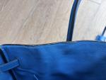 Hermes Birkin 35 Blue Hydra Leather Bag