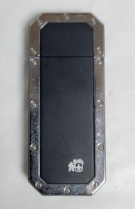 Colibri Black Chrome Butane Lighter - Riveted Design