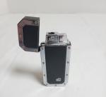 Colibri Black Chrome Butane Lighter - Riveted Design