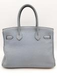 Hermes Birkin 30 Bleu Lin Gold Hardware Bag