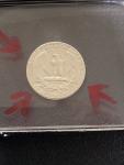 1974 Washington Quarter Error Coin, No Mint Mark