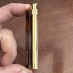 Sleek Vintage Colibri Black and Gold Lighter