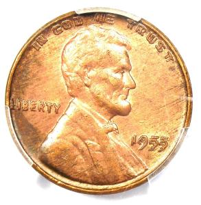 1955 Lincoln Cent Doubled Die Obverse DDO 1C