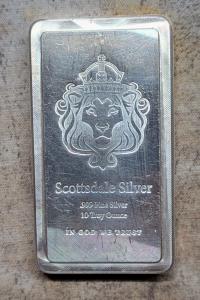 10 oz Scottsdale Mint Silver Stacker Bar .999