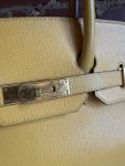 Hermès Birkin 35 Jaune Courchevel Gold 1996