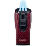 Colibri Monaco Triple Jet Flame Lighter - Red Carbon Fiber