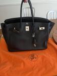 2005 Vintage Hermes Birkin 35 Black Togo Leather