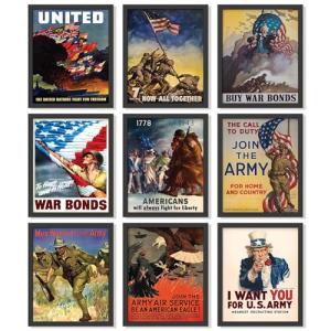 Framed Vintage WW2 Poster - Military Wall Decor