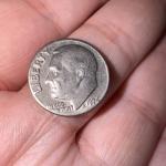 1974 Roosevelt Dime No Mint Mark "W