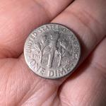 1974 Roosevelt Dime No Mint Mark "W