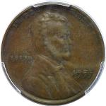 1955 Double Die Lincoln Cent 1C PCGS AU-55
