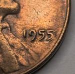 1955 Lincoln Wheat Penny 'Poor Man's Doubled Die