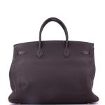 Brown Hermes Birkin Handbag with Gold Hardware