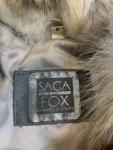 Vintage Beige Fox Fur Women's Winter Coat Size Small