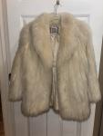 Vintage Beige Cream Fox Fur Women’s Coat