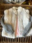 Saga Fox Fur Coat with Sweater Sleeves