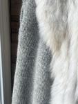 Saga Fox Fur Coat with Sweater Sleeves