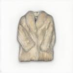 Vintage Beige Cream Fox Fur Women’s Coat