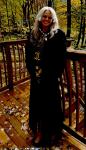 Black SagaMink Full-Length Coat, Size Large