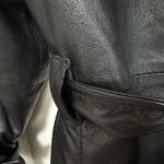 Vintage Reversible Black Mink Leather Coat XL