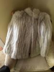 Vintage Blue Arctic Fox Fur Jacket Size S
