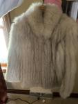 Vintage Blue Arctic Fox Fur Jacket Size S