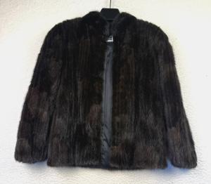 Savvy Women’s Black Brown Mink Fur Coat