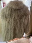 Vintage Blue Arctic Fox Fur Jacket Size S