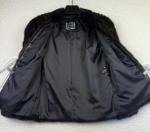 Savvy Women’s Black Brown Mink Fur Coat