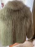 Vintage Blue Arctic Fox Fur Jacket Size S