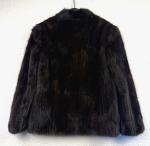 Savvy Women’s Black Brown Mink Fur Coat