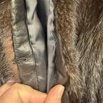 Savvy Women’s Black Brown Mink Fur Coat