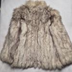 Vintage Fox Fur Coat with Silver Tag, Size M