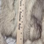 Vintage Fox Fur Coat with Silver Tag, Size M